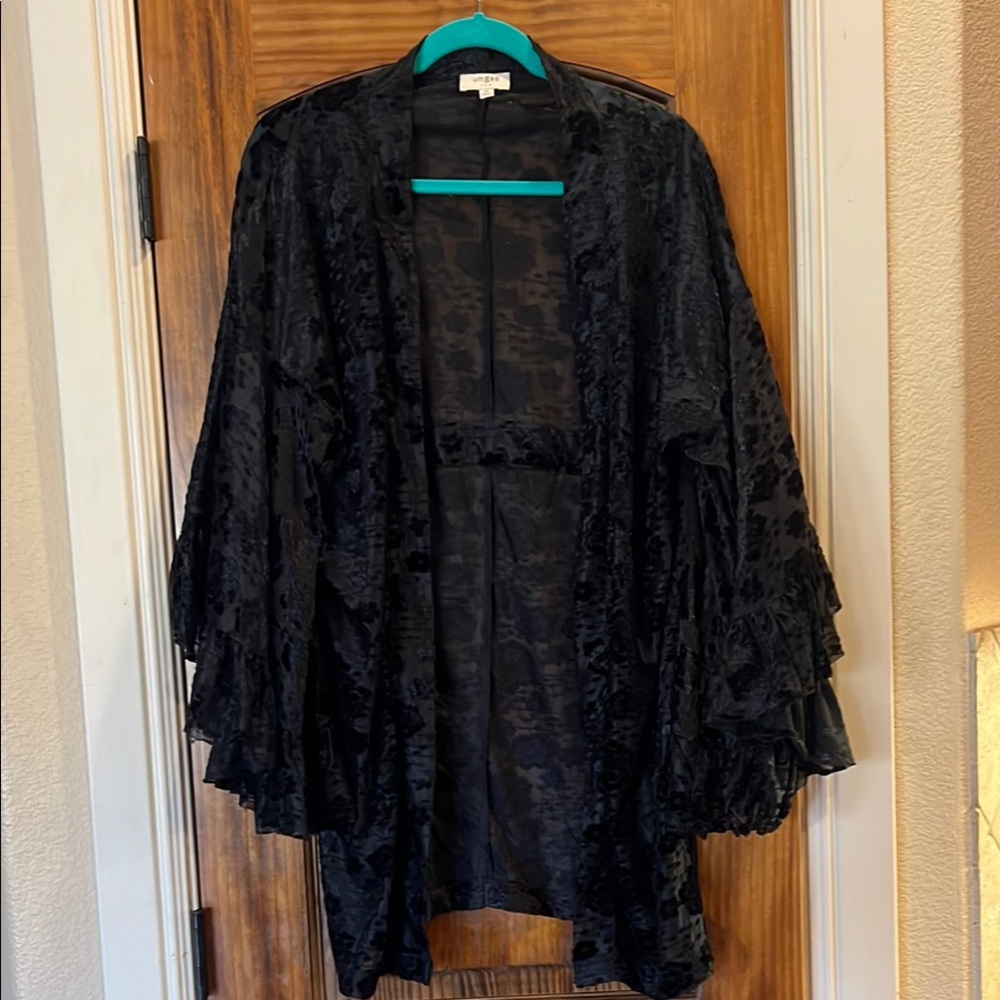 Umgee Black Sheer Kimono